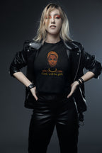 Ana Nzinga warrior queen tee worn by model