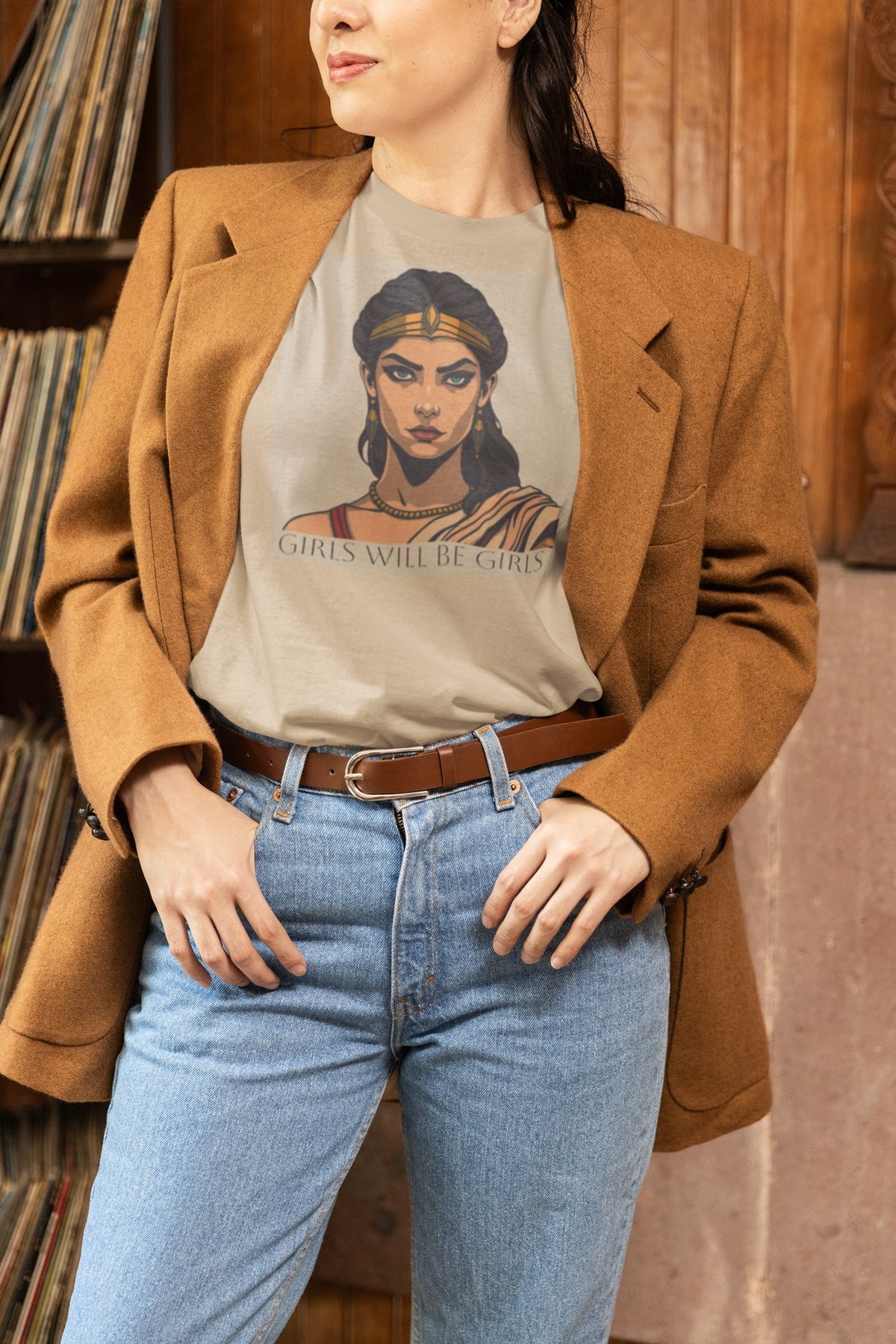 Artemisia warrior queen tee worn by model
