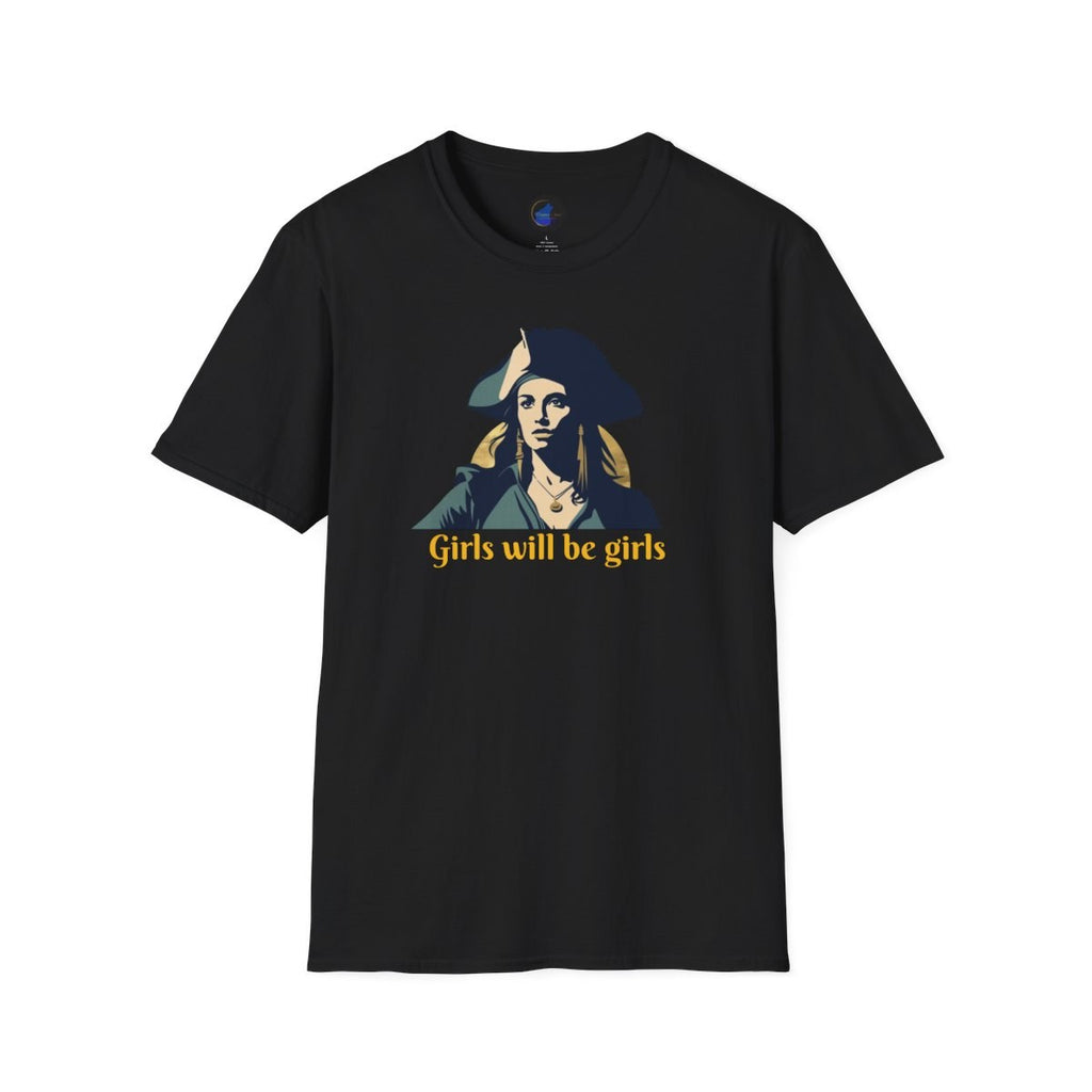 Grace O'Malley pirate queen tee flat lay