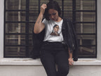 Lozen Apache warrior tee worn by model