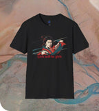 Tomoe Gozen samurai warrior tee flat lay